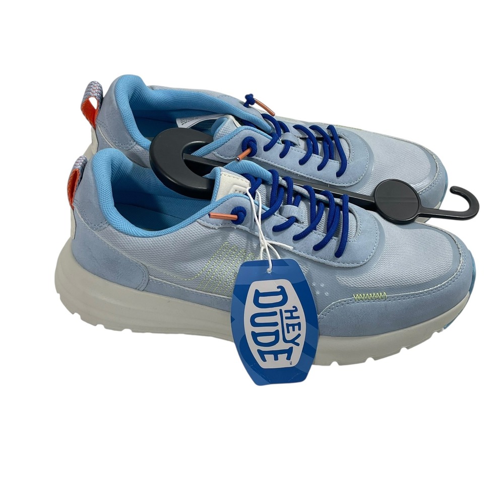 NWT Hey Dude Sirocco Alta Essential Neon Sky Blue Mens Size 10 Sneakers Shoes‎